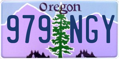 OR license plate 979NGY