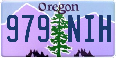 OR license plate 979NIH