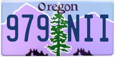 OR license plate 979NII