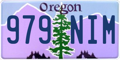 OR license plate 979NIM