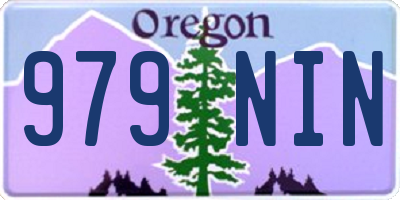 OR license plate 979NIN