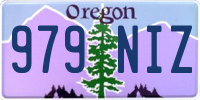 OR license plate 979NIZ