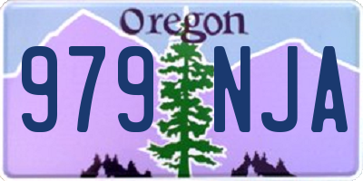 OR license plate 979NJA