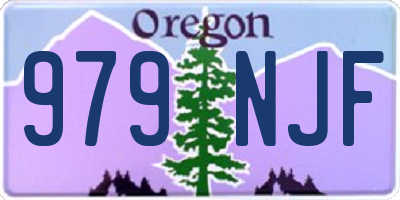 OR license plate 979NJF