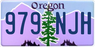 OR license plate 979NJH