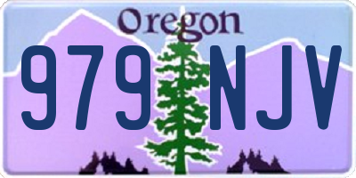 OR license plate 979NJV