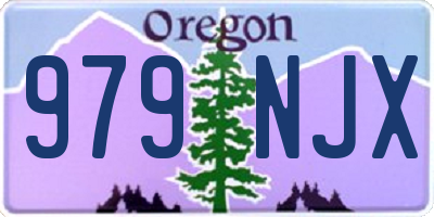 OR license plate 979NJX