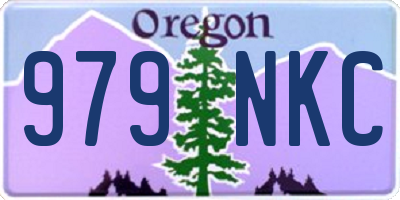 OR license plate 979NKC