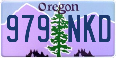 OR license plate 979NKD