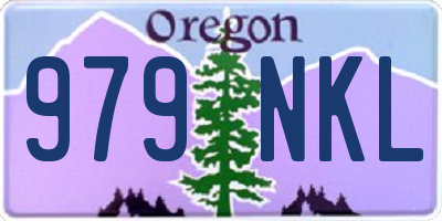 OR license plate 979NKL