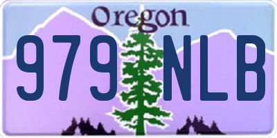 OR license plate 979NLB