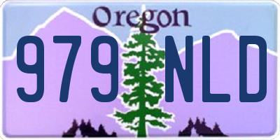 OR license plate 979NLD