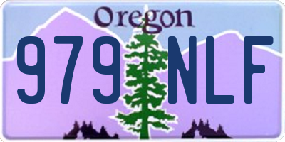 OR license plate 979NLF