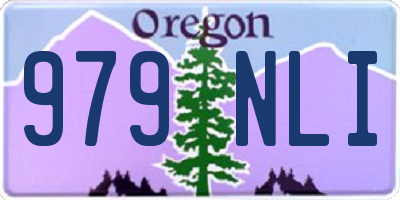 OR license plate 979NLI
