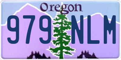 OR license plate 979NLM