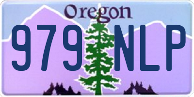 OR license plate 979NLP