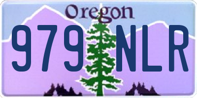 OR license plate 979NLR