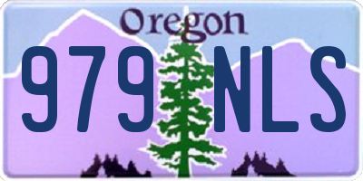 OR license plate 979NLS