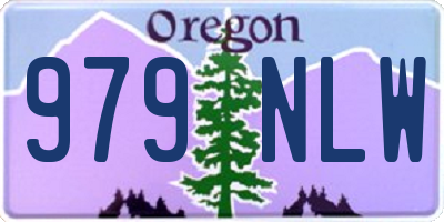 OR license plate 979NLW
