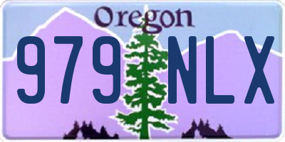 OR license plate 979NLX