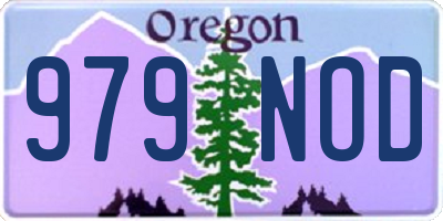 OR license plate 979NOD