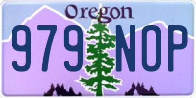 OR license plate 979NOP