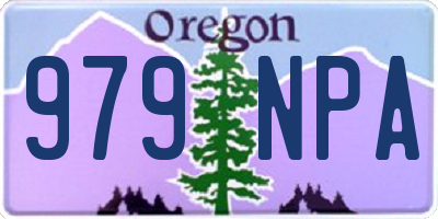 OR license plate 979NPA