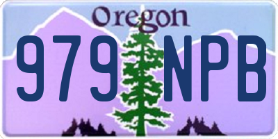 OR license plate 979NPB