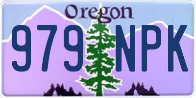 OR license plate 979NPK