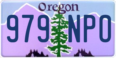 OR license plate 979NPO