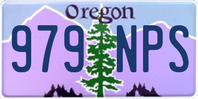 OR license plate 979NPS