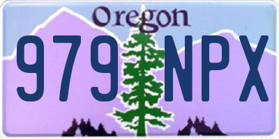 OR license plate 979NPX