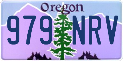 OR license plate 979NRV