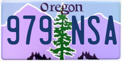 OR license plate 979NSA
