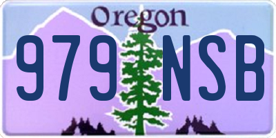 OR license plate 979NSB