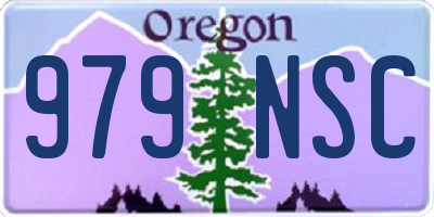 OR license plate 979NSC