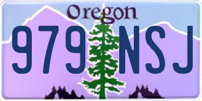 OR license plate 979NSJ
