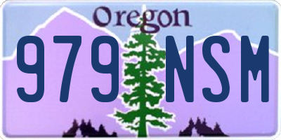 OR license plate 979NSM