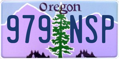OR license plate 979NSP