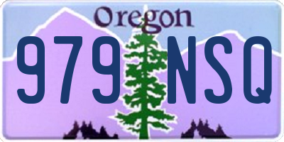 OR license plate 979NSQ