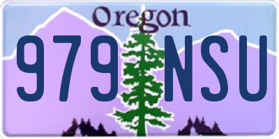 OR license plate 979NSU