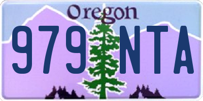 OR license plate 979NTA