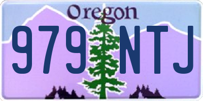 OR license plate 979NTJ