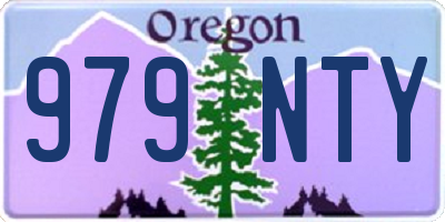 OR license plate 979NTY
