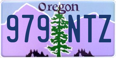 OR license plate 979NTZ