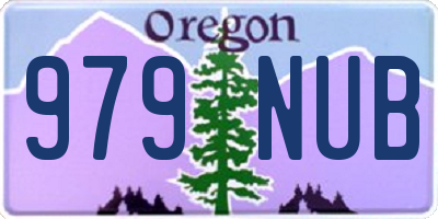 OR license plate 979NUB