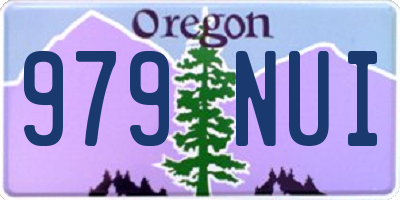 OR license plate 979NUI