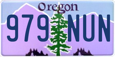 OR license plate 979NUN