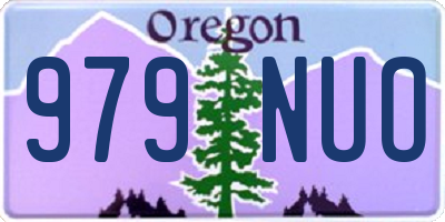 OR license plate 979NUO