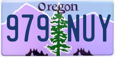 OR license plate 979NUY